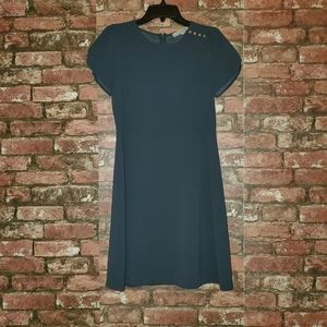 Loft steel blue dress